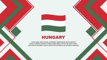 Ungarn Flagge abstrakt Hintergrund Design Vorlage. Ungarn Unabhängigkeit Tag Banner Hintergrund Vektor Illustration. Ungarn Banner