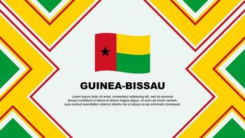 guinea-bissau flagga abstrakt bakgrund design mall. guinea-bissau oberoende dag baner tapet vektor illustration. guinea-bissau vektor