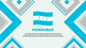 Honduras Flagge abstrakt Hintergrund Design Vorlage. Honduras Unabhängigkeit Tag Banner Hintergrund Vektor Illustration. Honduras Unabhängigkeit Tag