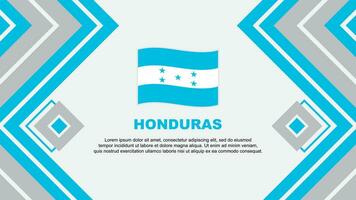 Honduras Flagge abstrakt Hintergrund Design Vorlage. Honduras Unabhängigkeit Tag Banner Hintergrund Vektor Illustration. Honduras Design