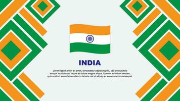 Indien Flagge abstrakt Hintergrund Design Vorlage. Indien Unabhängigkeit Tag Banner Hintergrund Vektor Illustration. Indien
