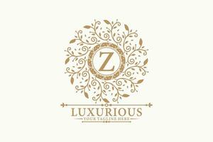 Luxus Logo Design mit Initiale Brief zum Marke Name vektor