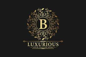 Luxus Logo Design mit Initiale Brief zum Marke Name vektor