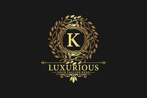 Luxus Logo Design mit Initiale Brief zum Marke Name vektor