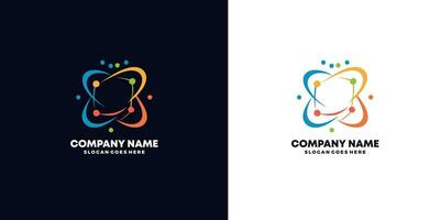 Technologie Logo Designs Konzept Vektor, Netzwerk Internet Logo Symbol, vektor
