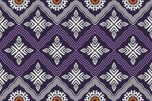 ethnisch Zahl aztekisch Stickerei Stil. geometrisch Ikat orientalisch traditionell Kunst Musterdesign zum ethnisch Hintergrund, Hintergrund, Mode, Kleidung, Verpackung, Stoff, Element, Sarong, Grafik, Vektor Illustration