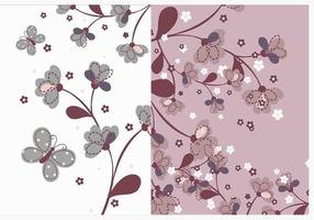 Naturblomma Wallpaper Vector Pack