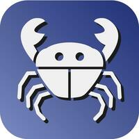 Krabbe Vektor Glyphe Gradient Hintergrund Symbol zum persönlich und kommerziell verwenden.