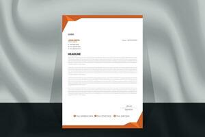 Corporate Business Letter Head Design-Vorlage vektor
