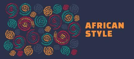 afrikanisch Stil Muster Hintergrund. modern Interpretation von traditionell ethnisch. Vektor eben Illustration