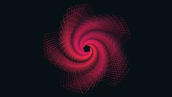 abstarct Spiral- wellig Linie Star im Rosa Farbe. vektor