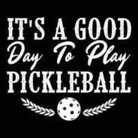 pickleball Citat typografi t-shirt design illustratör vektor