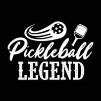 pickleball Citat typografi t-shirt design illustratör vektor