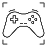 Gamepad oder Spiel Regler Vektor steuern Gerät Gliederung Symbol oder Symbol