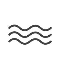 Wasser Welle Symbol Symbol Vektor Element Design Vorlage