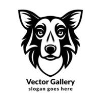 Varg årgång logotyp vektor illustration