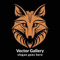 vektor räv logotyp design mall