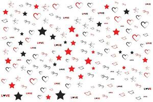 rot Liebe Herz gestalten abstrakt nahtlos modisch Muster zum glücklich Valentinsgrüße Tag vektor