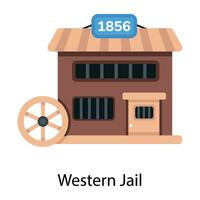 modisch Western Gefängnis vektor