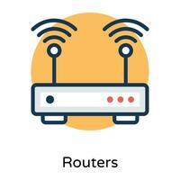 trendiger WLAN-Router vektor