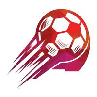 Fußball Ball Logo Design Vektor Illustration