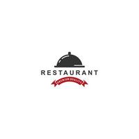 Logo für Restaurant auf weißem Hintergrund vektor