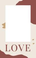 ich Liebe Sie Poster Design - - Pastell- Rand Overlay vektor