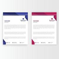 företagets kreativa moderna brevhuvudpaketdesign. mall design. vektor