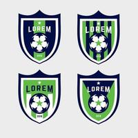 fotboll logotyp märken set. bra för fotbollslag och andra idrottslag. vektor