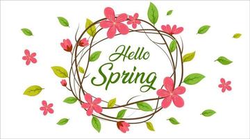 Frühlingssaisonhintergrund, hallo Frühling, Frühlingsverkaufshintergrund, Frühlingsfahnenhintergrund vektor