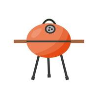 tragbar runden Grill Grill Vektor Clip Art