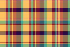 textur textil- vektor av tyg sömlös bakgrund med en tartan pläd kolla upp mönster.