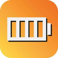 Batterie Vektor Glyphe Gradient Hintergrund Symbol zum persönlich und kommerziell verwenden.