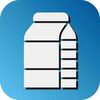 mjölk vektor glyf lutning bakgrund ikon för personlig och kommersiell använda sig av.