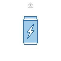 Energie trinken können Symbol Symbol Vektor Illustration isoliert auf Weiß Hintergrund