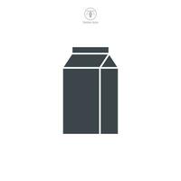 Saft Box Symbol Symbol Vektor Illustration isoliert auf Weiß Hintergrund