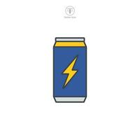 Energie trinken können Symbol Symbol Vektor Illustration isoliert auf Weiß Hintergrund