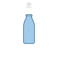 Milch Flasche Symbol Symbol Vektor Illustration isoliert auf Weiß Hintergrund