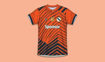 Vektor Fußball Jersey Design zum Sublimation, Sport t Hemd Design