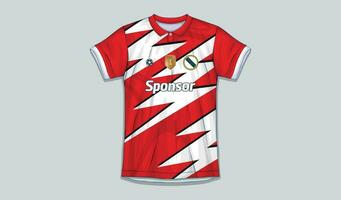 Vektor Fußball Jersey Design zum Sublimation, Sport t Hemd Design