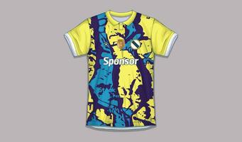 Vektor Fußball Jersey Design zum Sublimation, Sport t Hemd Design