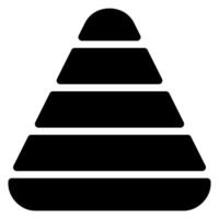 Pyramiden-Glyphen-Symbol vektor