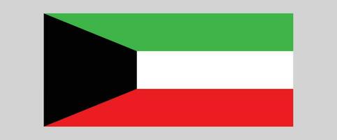 Kuwait Flagge von Illustration Hintergrund Design. vektor