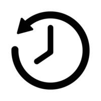 tid och klocka ikon vektor illustration design mall.