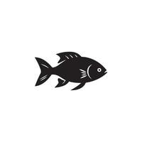 Fisch Symbol isoliert auf Weiß Design Hintergrund. vektor