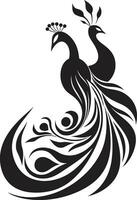 putsad fullkomlighet logotyp vektor ikon fjäderlätt finess påfågel emblem design