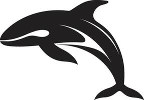 cerulean Gelassenheit Wal ikonisch Emblem maritim Anmut Logo Vektor Symbol