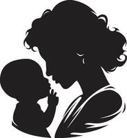 endlos Hingabe Mütter Tag Emblem herzlich Harmonie Logo Vektor Symbol
