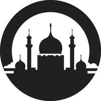 moské majestät symbolisk logotyp vektor sublim symmetri moské ikon design