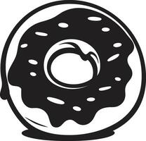 dekadent Kreise Krapfen Logo Vektor aromatisch Fantasie emblematisch Design